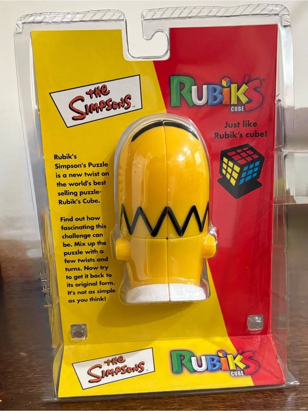 NIP Vintage The Simpsons Homer Rubik's Cube Milton Bradley New Sealed 1990s